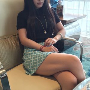 Zara Trafaluc patterned mini skirt Size S